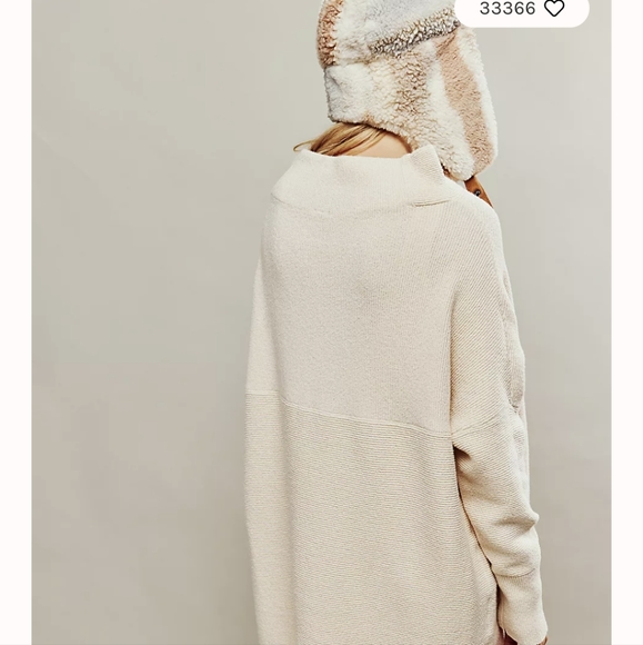 Free People Slouchy Ottoman Sweater -xs tea - Picture 5 of 5